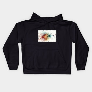 Abstract Human nerve cell Kids Hoodie